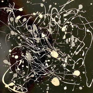 Teeming 3 - Original Art Mixed Media Oil Painting Framed 14"x14"